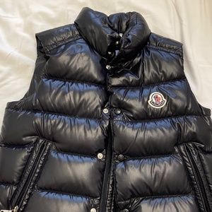 Moncler Black Tib Bubble Vest Jacket Size 8 Youth